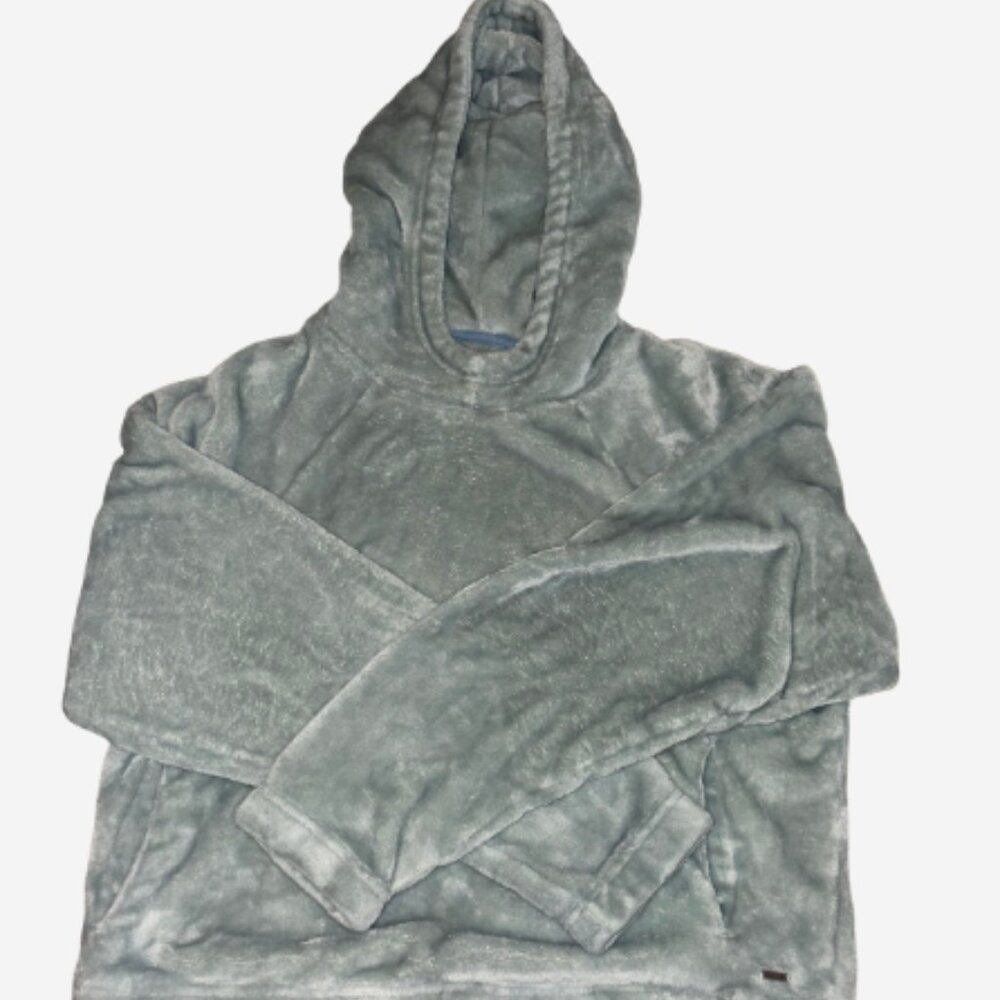 Hollister Fuzzy Sweatshirt – Light Green, Women’s Large